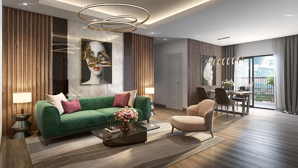 Thiết kế căn hộ theo hướng hiện đại, sang trọng của phong cách Singapore