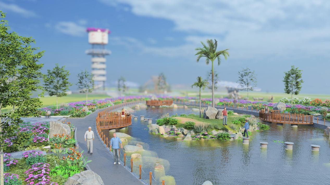 Hồ Thiên Cảnh lung linh dưới ánh ban mai