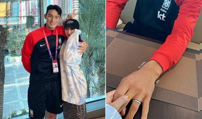 Jo Yu Min hạnh phúc khi được người thân đến cổ vũ trong trận đấu gặp đội tuyển Ghana.