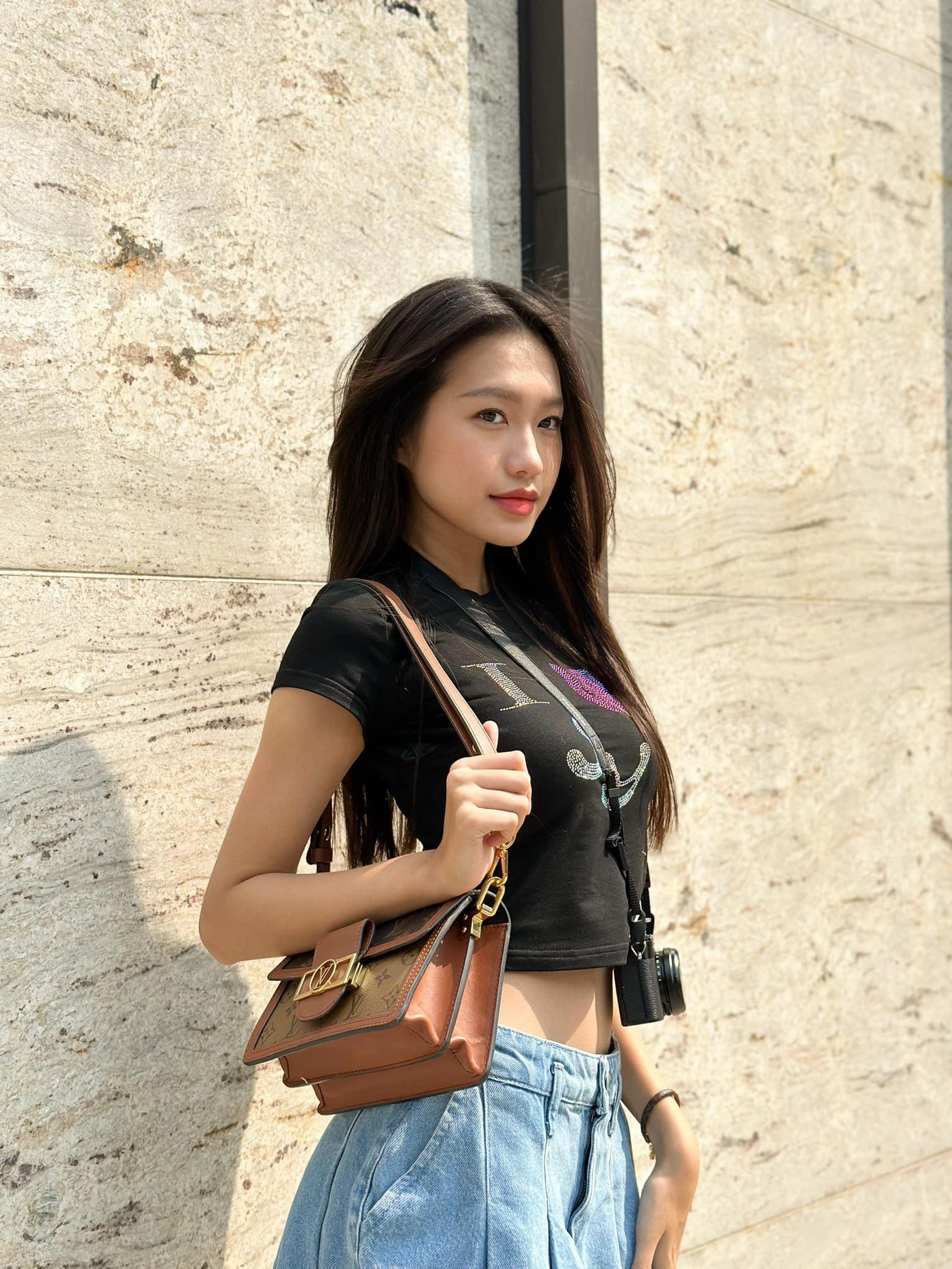 Sau cuộc thi Hoa hậu Việt Nam 2020, Doãn Hải My tập trung cho học tập và thỉnh thoảng tham gia các sự kiện giải trí. Ảnh: FBNV.