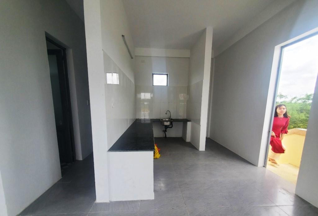 Công trình cũng có bếp, nhà vệ sinh để sử dụng hàng ngày và trong những ngày xảy ra lũ lụt