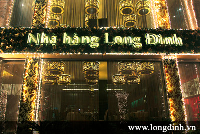 Nhà hàng Long Đình trang hoàng rực rỡ đón năm mới 2013
