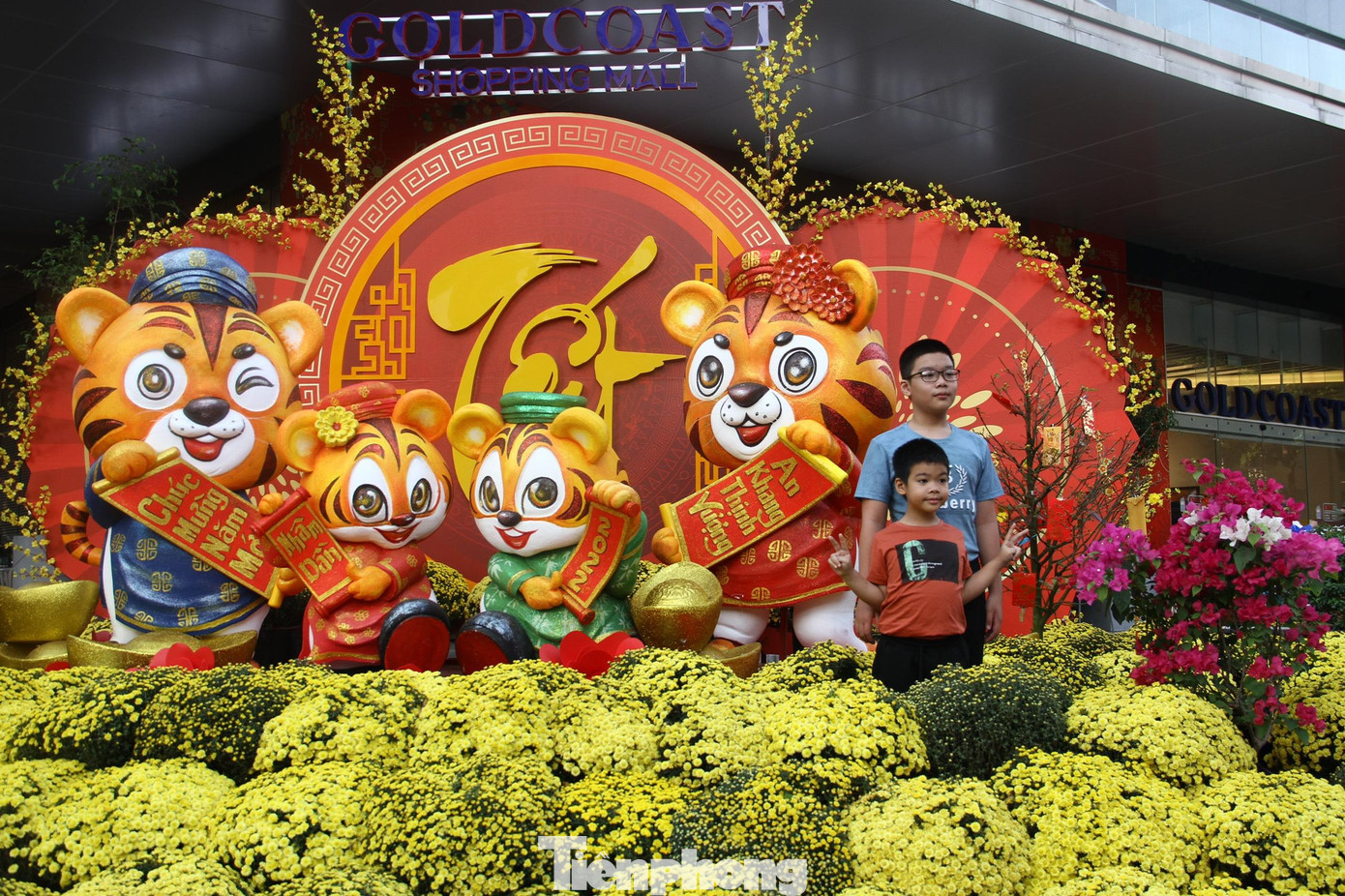 Gia đình hổ đáng yêu, đầm ấm tại một trung tâm thương mại ở Nha Trang