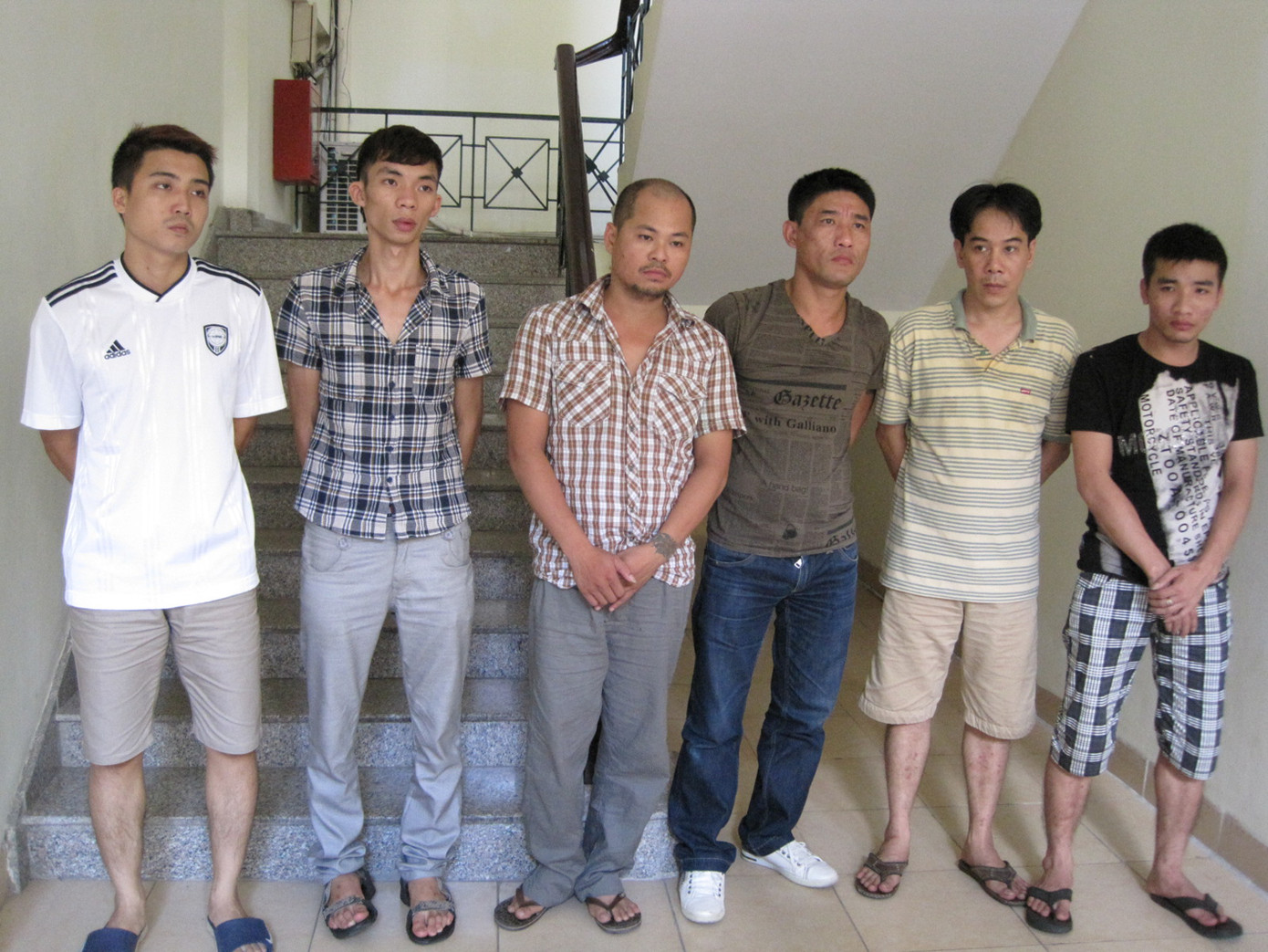 Các đối tượng bị bắt giữ