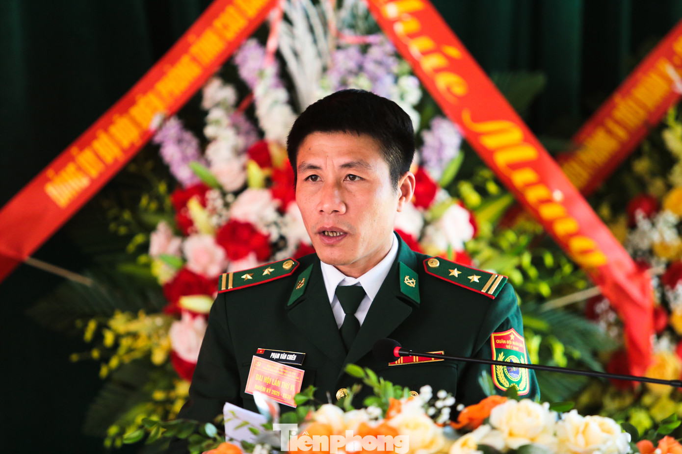 Đồng chí Phạm Văn Chiêu - Đồn trưởng Đồn Biên phòng cửa khẩu Trà Lĩnh.