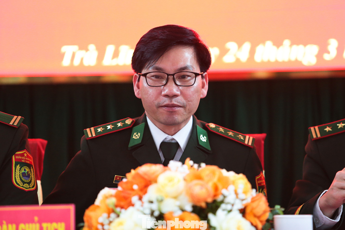 Đồng chí Vũ Văn Dương - Chính trị viên được bầu giữ chức Bí thư Đảng ủy Đồn Biên phòng cửa khẩu Trà Lĩnh khóa VI, nhiệm kỳ 2025-2030. Ảnh: Hân Nguyễn.