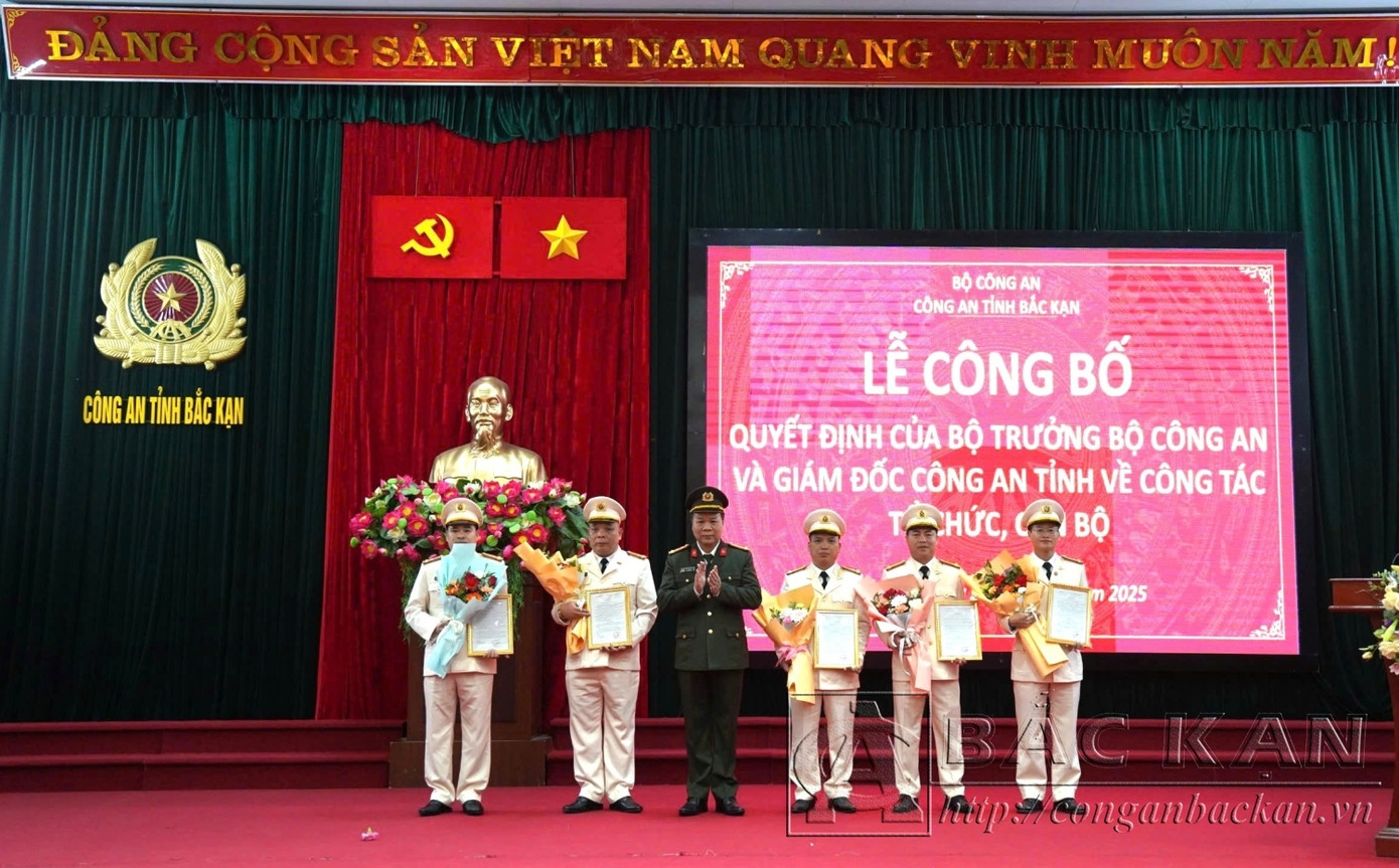 Đại tá Hà Văn Tuyên - Giám đốc Công an tỉnh - trao quyết định bố trí, điều động đối với các đồng chí trưởng cấp huyện, cấp phòng. Đại tá Hà Văn Tuyên - Giám đốc Công an tỉnh - trao quyết định bố trí, điều động đối với các đồng chí trưởng cấp huyện, cấp phòng.