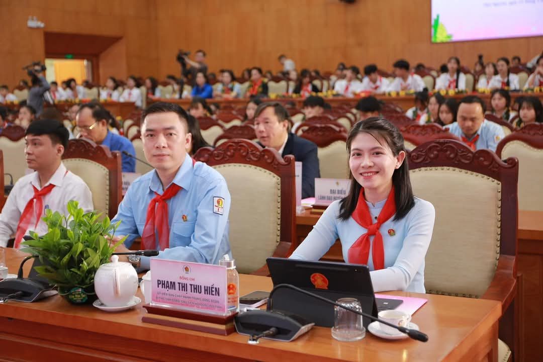 Chị Phạm Thị Thu Hiền - Bí thư Tỉnh Đoàn Thái Nguyên dự và phát biểu tại Đại hội. Chị Phạm Thị Thu Hiền - Bí thư Tỉnh Đoàn Thái Nguyên dự và phát biểu tại Đại hội.