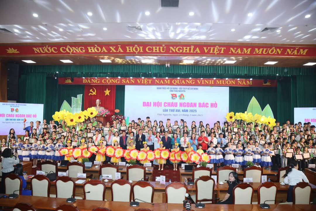 Đại hội Cháu ngoan Bác Hồ tỉnh Thái Nguyên lần thứ XVI năm 2025 thành công tốt đẹp. Đại hội Cháu ngoan Bác Hồ tỉnh Thái Nguyên lần thứ XVI năm 2025 thành công tốt đẹp.
