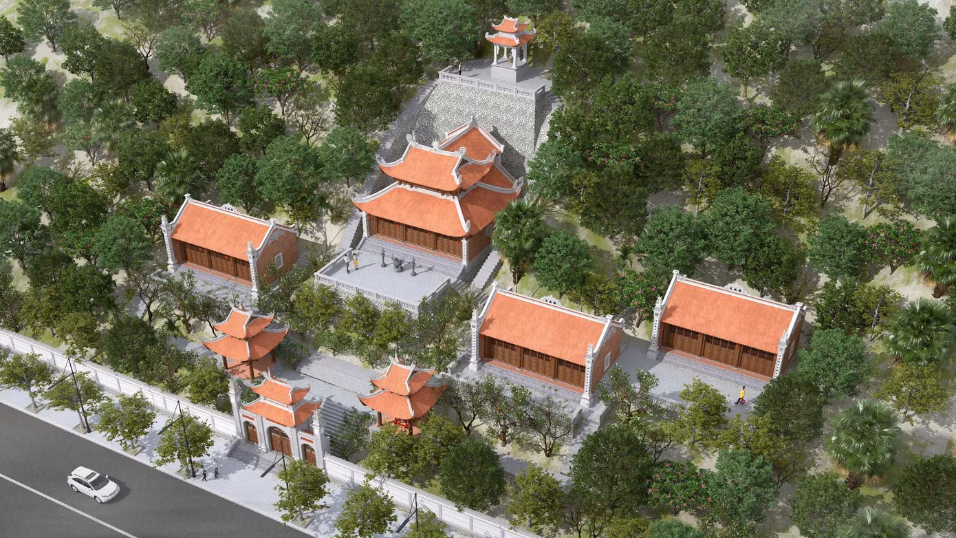 Phối cảnh khu di tích khi hoàn thành việc trùng tu. Phối cảnh khu di tích khi hoàn thành việc trùng tu.