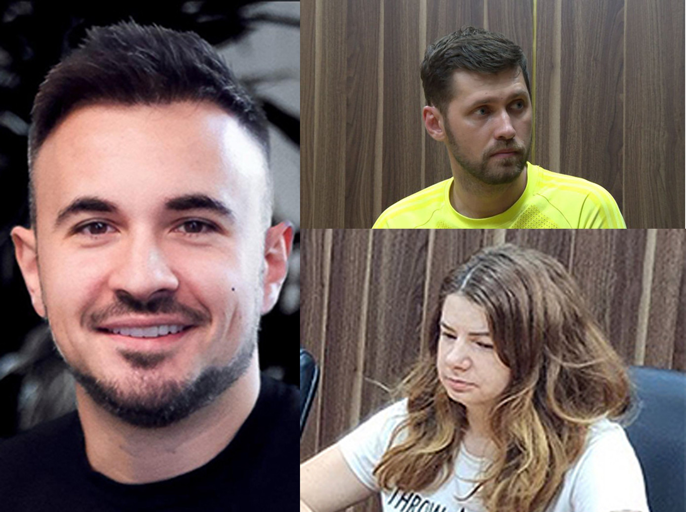 Đối tượng Roman (trái) và Bugaevskiy Tymur, Kravchuk Iryna.