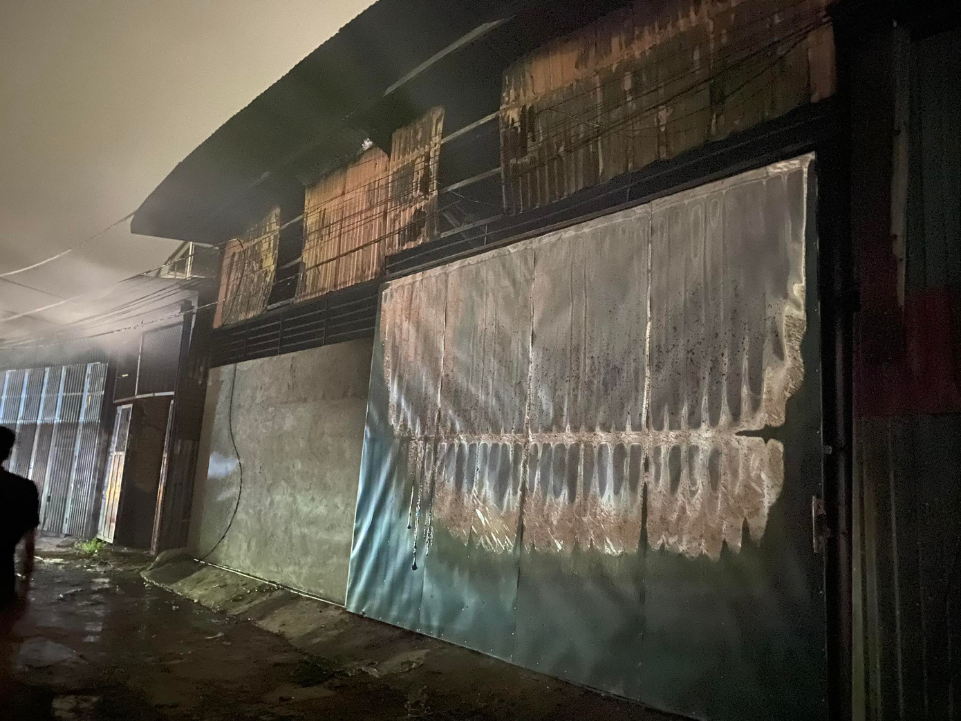 Khu vực xảy ra hỏa hoạn.