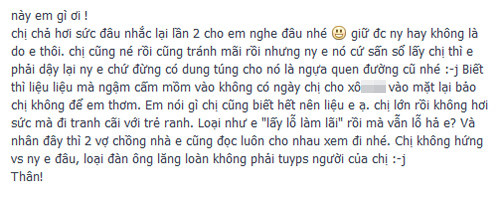 Ảnh chụp lại lời của một nữ sinh gửi đối tượng "ghen tuông" trên mạng xã hội.. Ảnh chụp lại lời của một nữ sinh gửi đối tượng