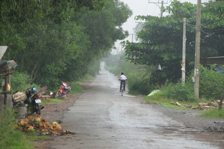 Đường vào phân trại 3 – Trại giam Thạnh Hòa