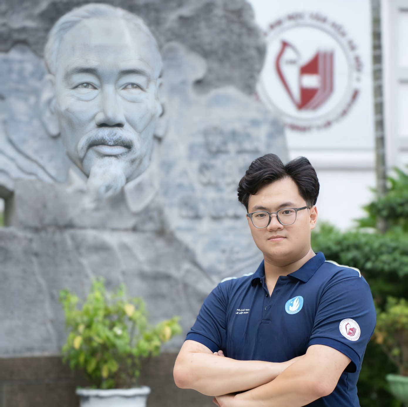 Lê Việt Anh - sinh viên năm 4, chuyên ngành Tổ chức sự kiện văn hóa, Khoa Quản lý Văn hóa Nghệ thuật, Trường Đại học Văn hóa Hà Nội.