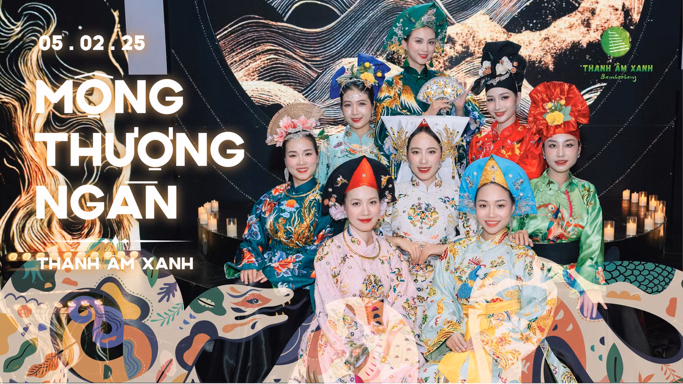 MV Mộng Thượng Ngàn của nhóm Thanh Âm Xanh với sự tham gia của tám nữ nghệ sĩ.