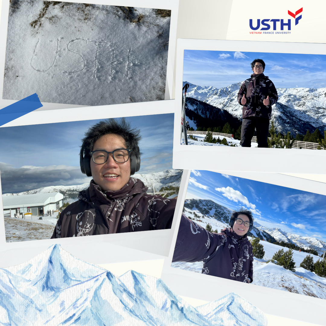 Phú tham gia hoạt động ngoài trời tại Pháp. Phú tham gia hoạt động ngoài trời tại Pháp.