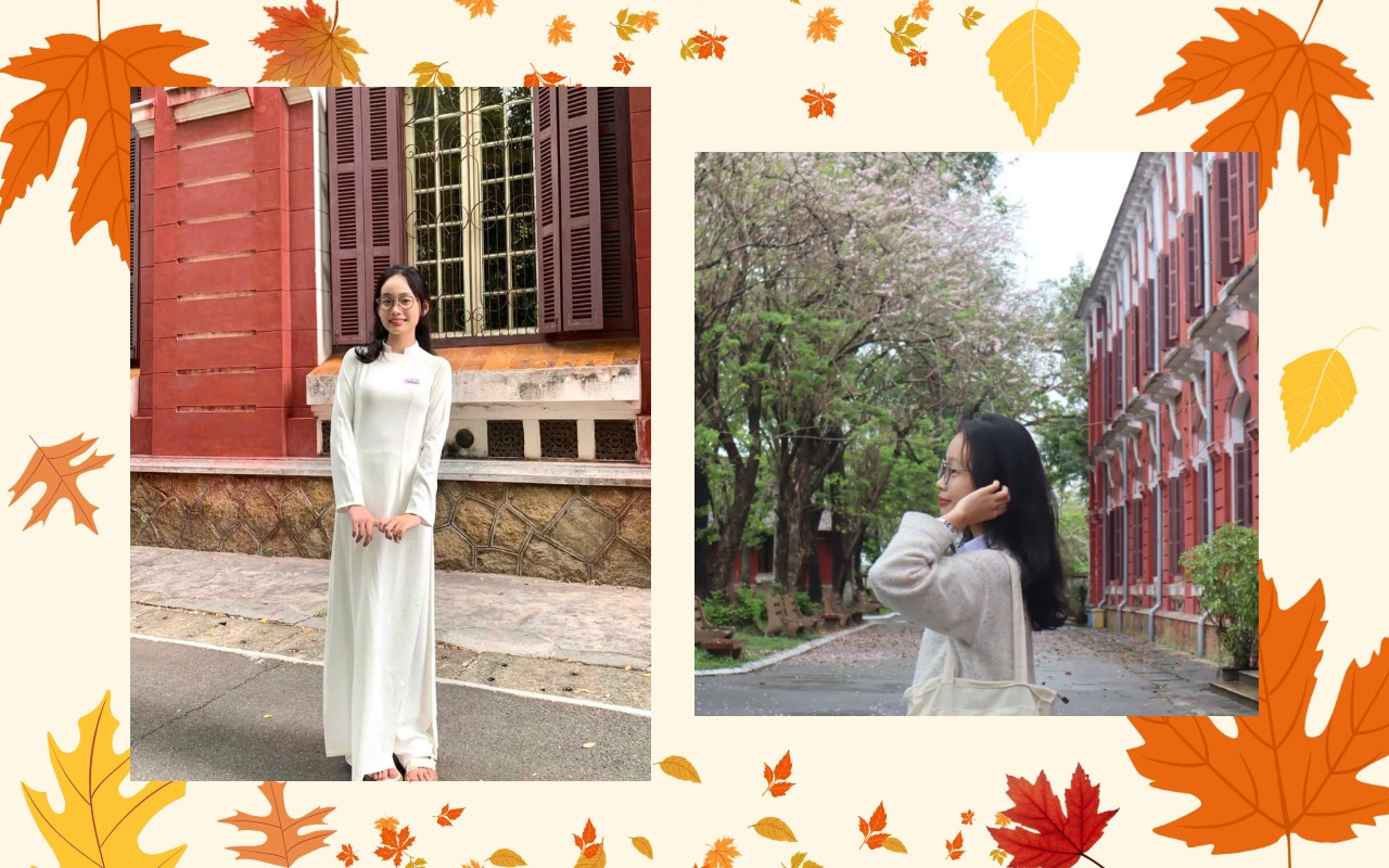 Nữ sinh 17 tuổi dưới mái trường Quốc Học cổ kính. Nữ sinh 17 tuổi dưới mái trường Quốc Học cổ kính.