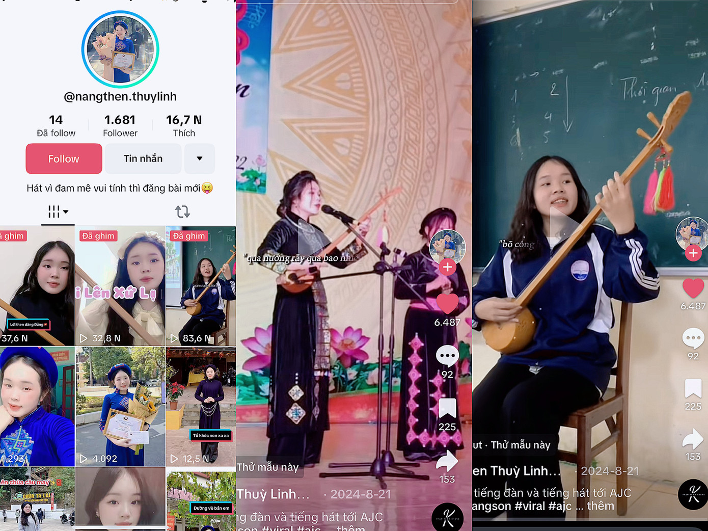 Với những video ngắn nhưng đầy cảm xúc, Thùy Linh không chỉ thể hiện khả năng hát then, chơi đàn tính tuyệt vời mà còn truyền tải thông điệp mạnh mẽ về việc gìn giữ và phát huy giá trị văn hóa truyền thống. Với những video ngắn nhưng đầy cảm xúc, Thùy Linh không chỉ thể hiện khả năng hát then, chơi đàn tính tuyệt vời mà còn truyền tải thông điệp mạnh mẽ về việc gìn giữ và phát huy giá trị văn hóa truyền thống.