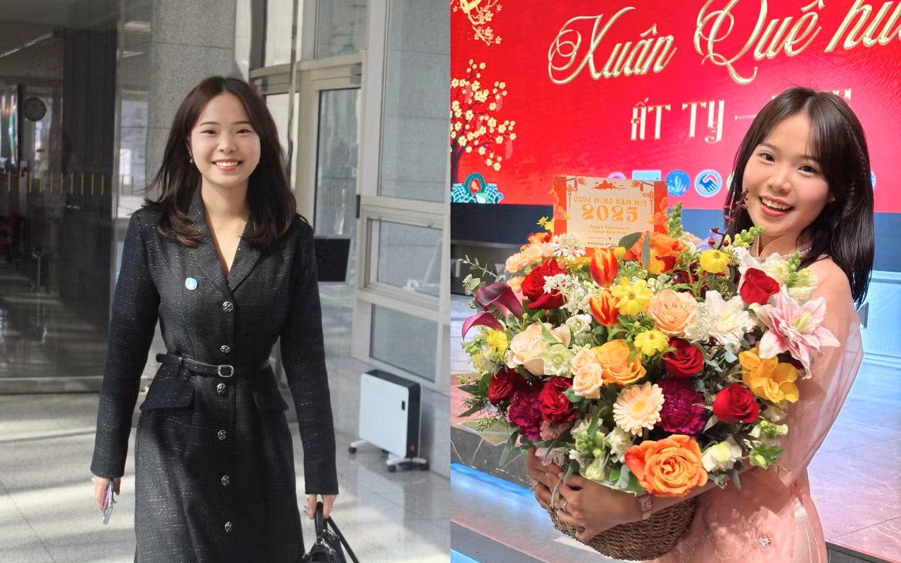 Hương Giang tham gia các hoạt động do Đại sứ quán và Hội Sinh viên Việt Nam tại Hàn Quốc tổ chức trong hai tháng đầu năm 2025.
