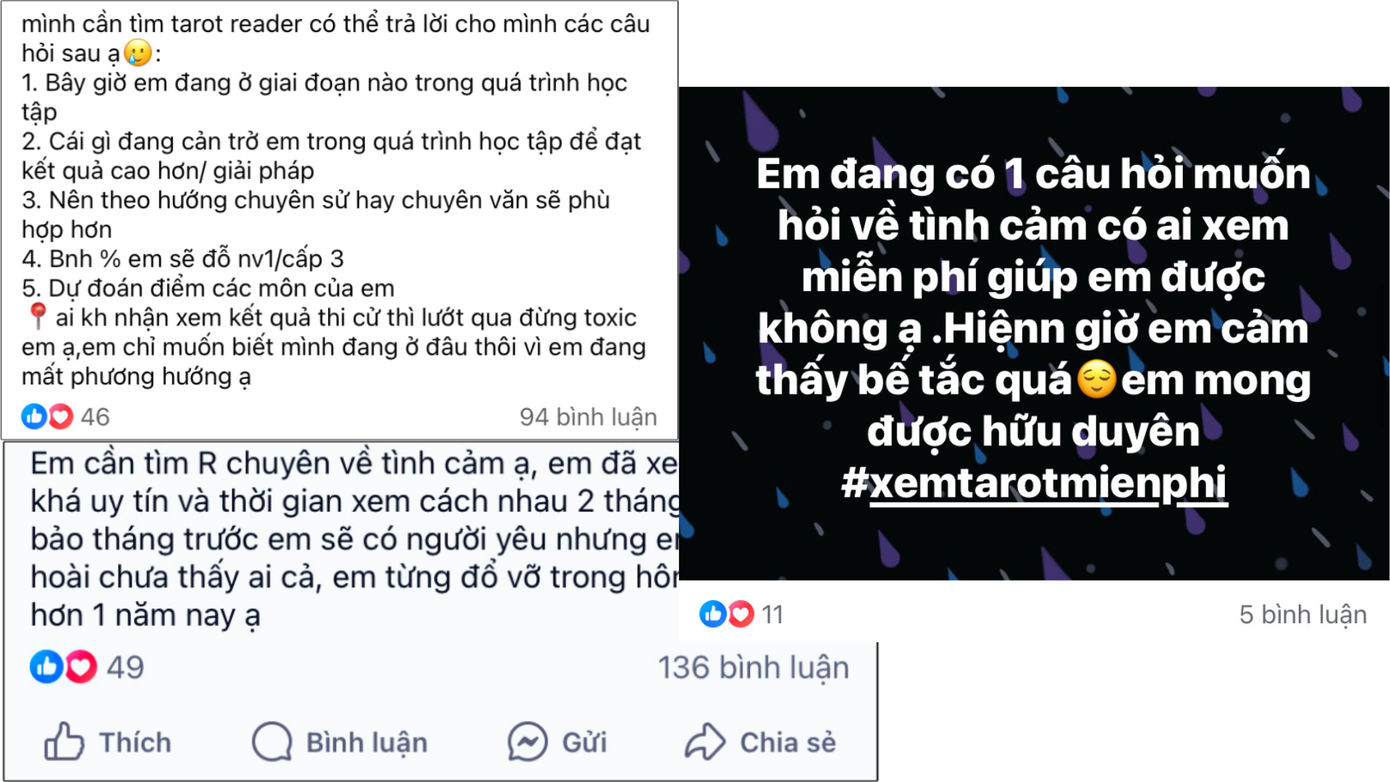 Các bạn trẻ thường tìm đến bói toán online khi gặp khó khăn. (Ảnh: Tổng hợp).