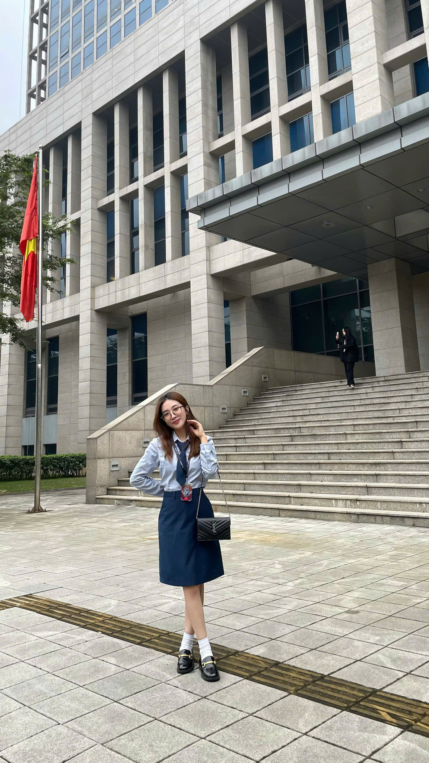 Ngọc Mai tại Bộ Ngoại giao trong khuôn khổ chương trình DAV’s Leaders.