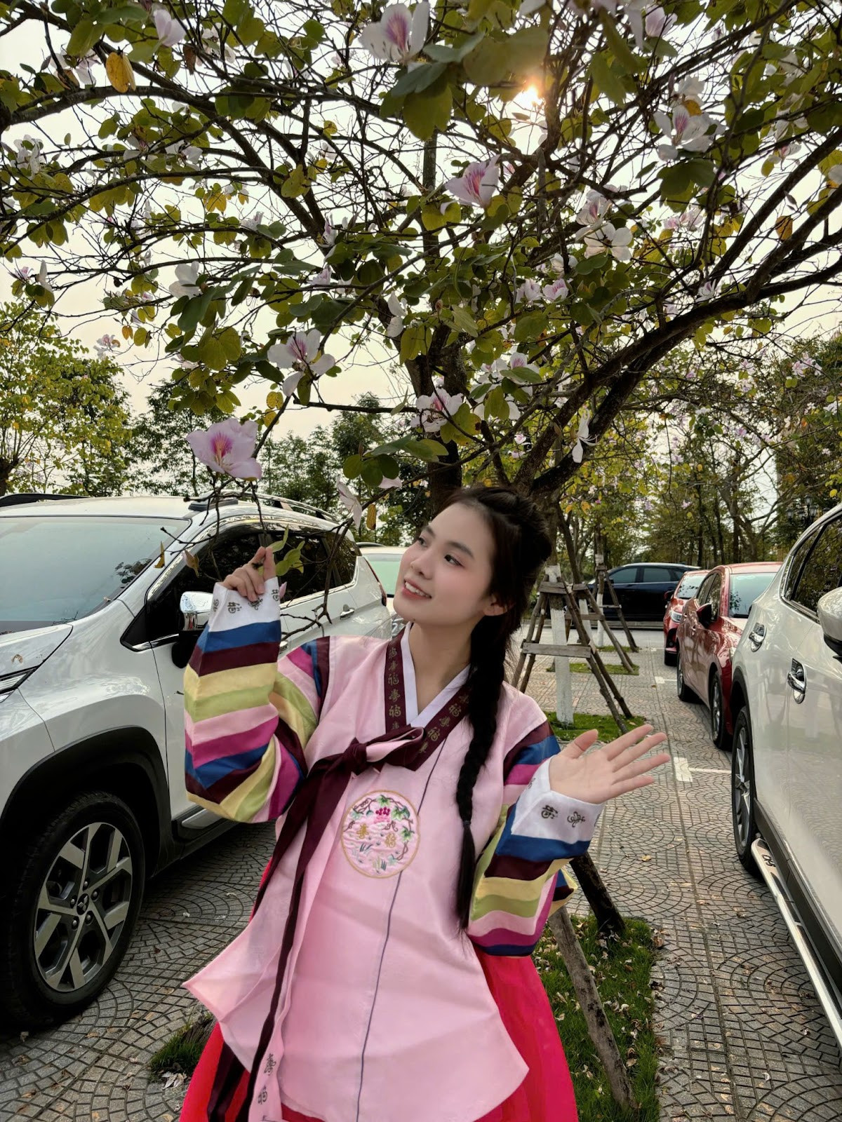 Dẫu cho nhịp sống hối hả, những kỳ thi, những bài giảng cuốn đi bao lo toan, sắc hoa ban vẫn dịu dàng bung nở, như một lời nhắn nhủ: “Hãy luôn trân trọng hiện tại, vì từng khoảnh khắc của tuổi trẻ đều đáng giá”.