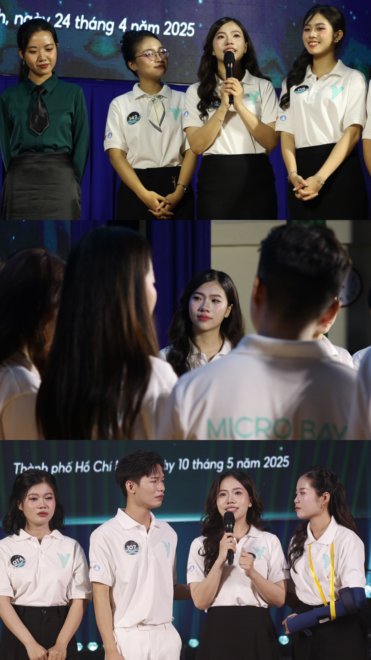 Hiền Trang thể hiện bản lĩnh tại cuộc thi Micro Bay. Hiền Trang thể hiện bản lĩnh tại cuộc thi Micro Bay.