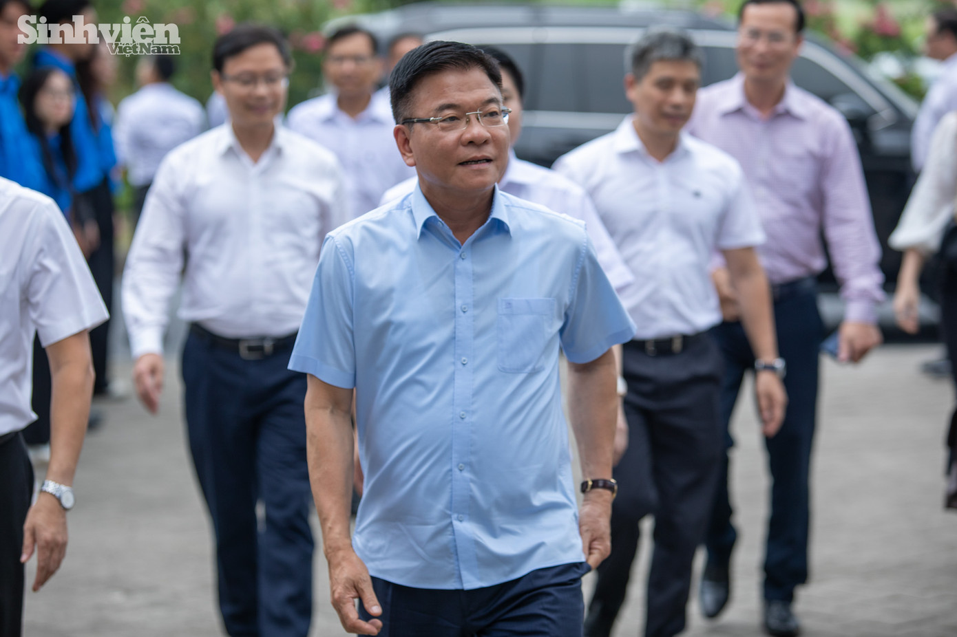 Phó Thủ tướng Chính phủ Lê Thành Long tới thăm và làm việc tại cơ sở 2 của Trường Đại học Xây dựng Hà Nội.