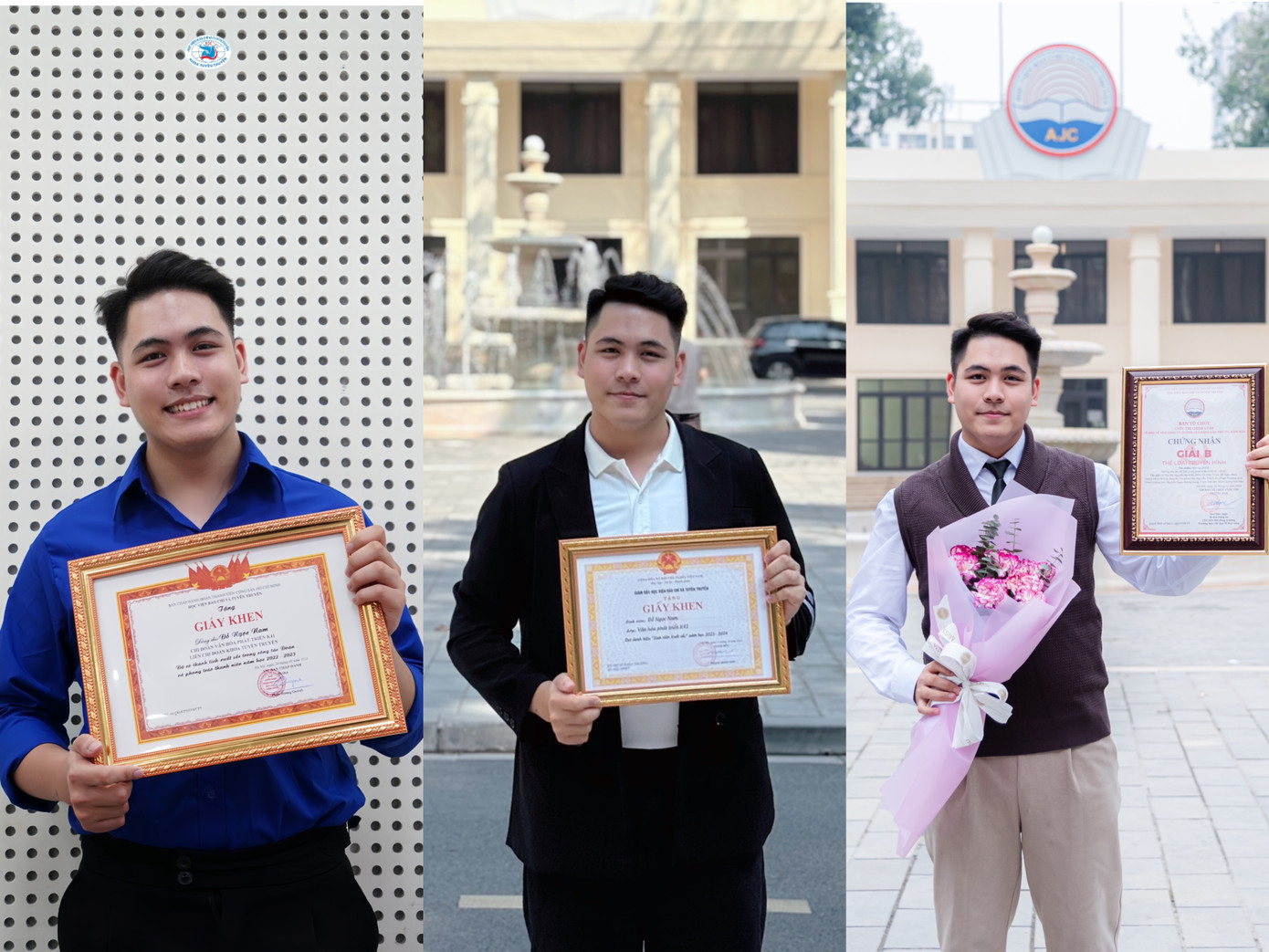 Phấn đấu học tập, trau dồi tri thức là mục tiêu hàng đầu của anh chàng.