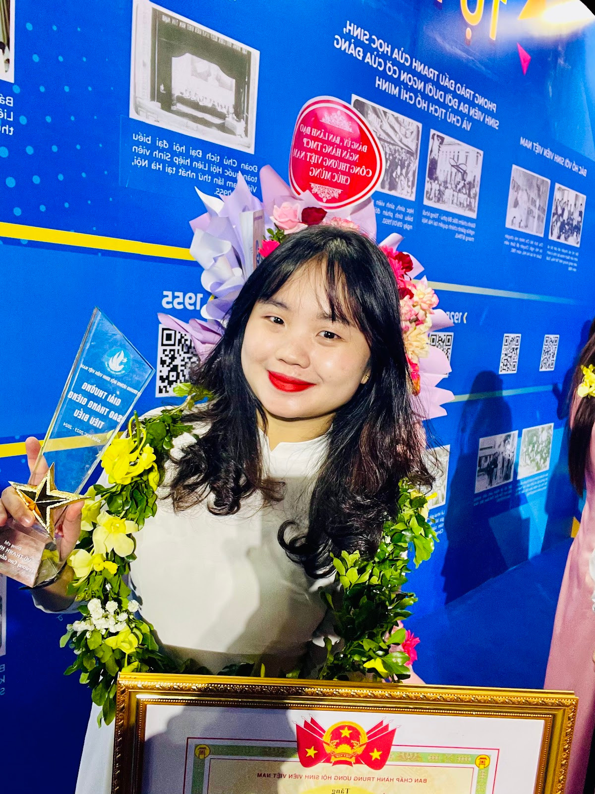 Vũ Thanh Huyền, sinh viên năm 3 lớp Giáo dục Mầm non 22B, Trường Cao đẳng Yên Bái.