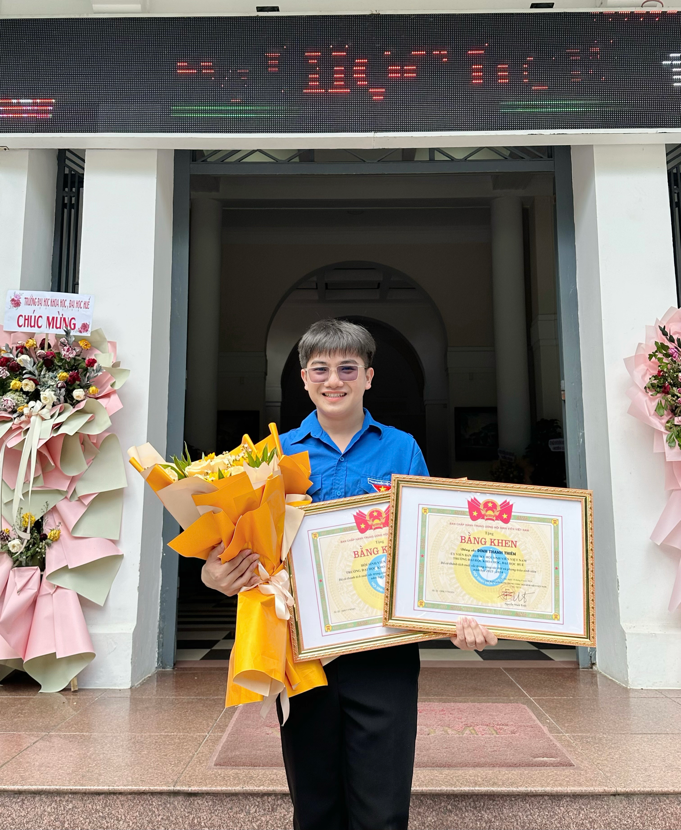 Đinh Thanh Thiên – Phó Chủ tịch Hội Sinh viên Trường Đại học Khoa học, Đại học Huế.