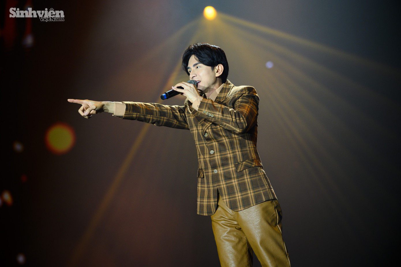 Ca sĩ Đan Trường vẫn giữ được phong độ, thể hiện xuất sắc các ca khúc trong Mãi mãi một tình yêu.