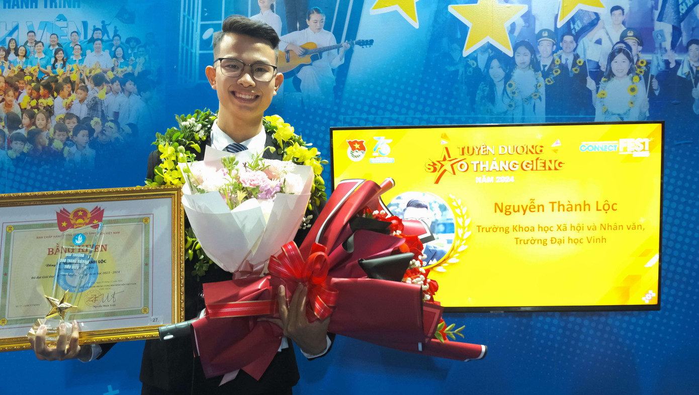 Nguyễn Thành Lộc vinh dự là một trong 112 đồng chí được vinh danh “Sao Tháng Giêng” năm 2024.