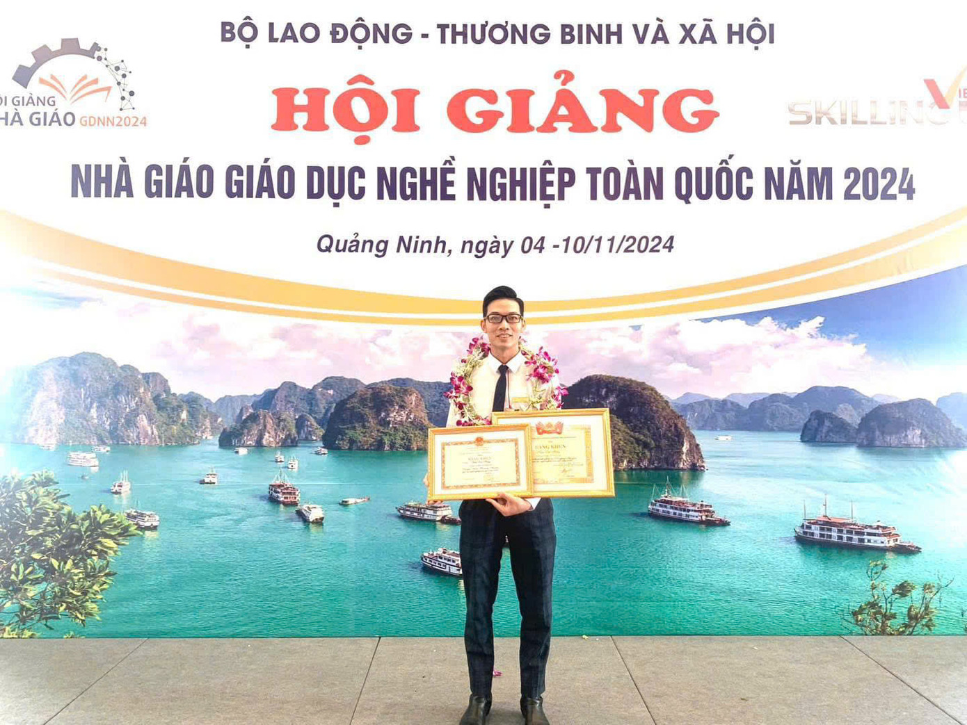 Giảng viên Trần Đức Hưng đạt giải Nhì tại Hội giảng Nhà giáo Giáo dục Nghề nghiệp toàn quốc năm 2024.