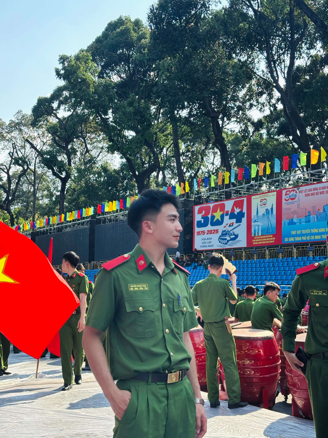 Vô vàn khó khăn nhưng những chiến sĩ cảnh sát nhân dân tương lai vẫn giữ vững tinh thần quyết tâm hoàn thành thật tốt nhiệm vụ được giao phó.