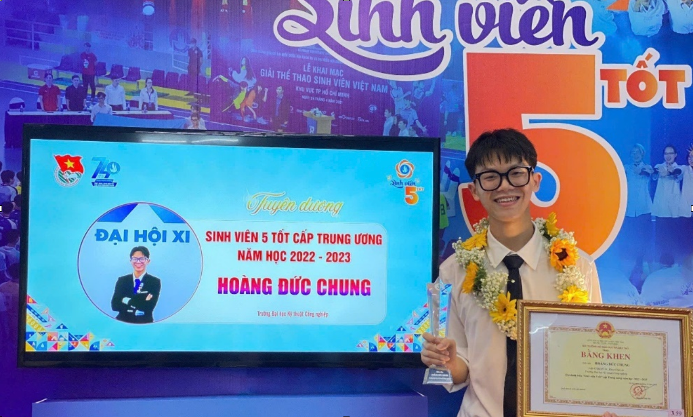 Danh hiệu Sinh viên 5 tốt cấp Trung ương tiêu biểu năm học 2022 - 2023. Danh hiệu Sinh viên 5 tốt cấp Trung ương tiêu biểu năm học 2022 - 2023.