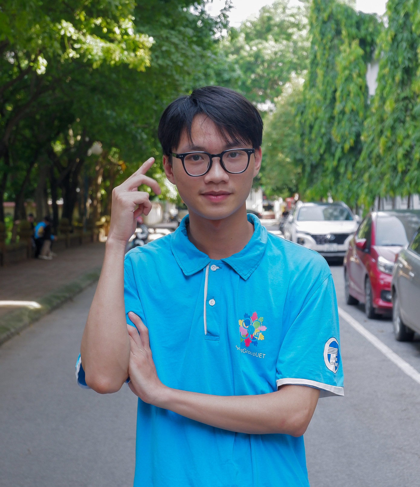 Bạn Trần Quang Duy, sinh viên năm 4 ngành Kỹ thuật Máy tính. Bạn Trần Quang Duy, sinh viên năm 4 ngành Kỹ thuật Máy tính.