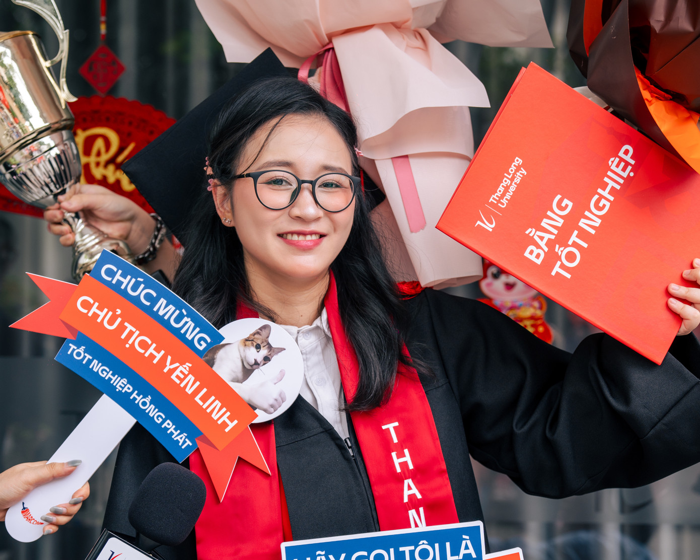 Yến Linh vào ngày tốt nghiệp đại học.