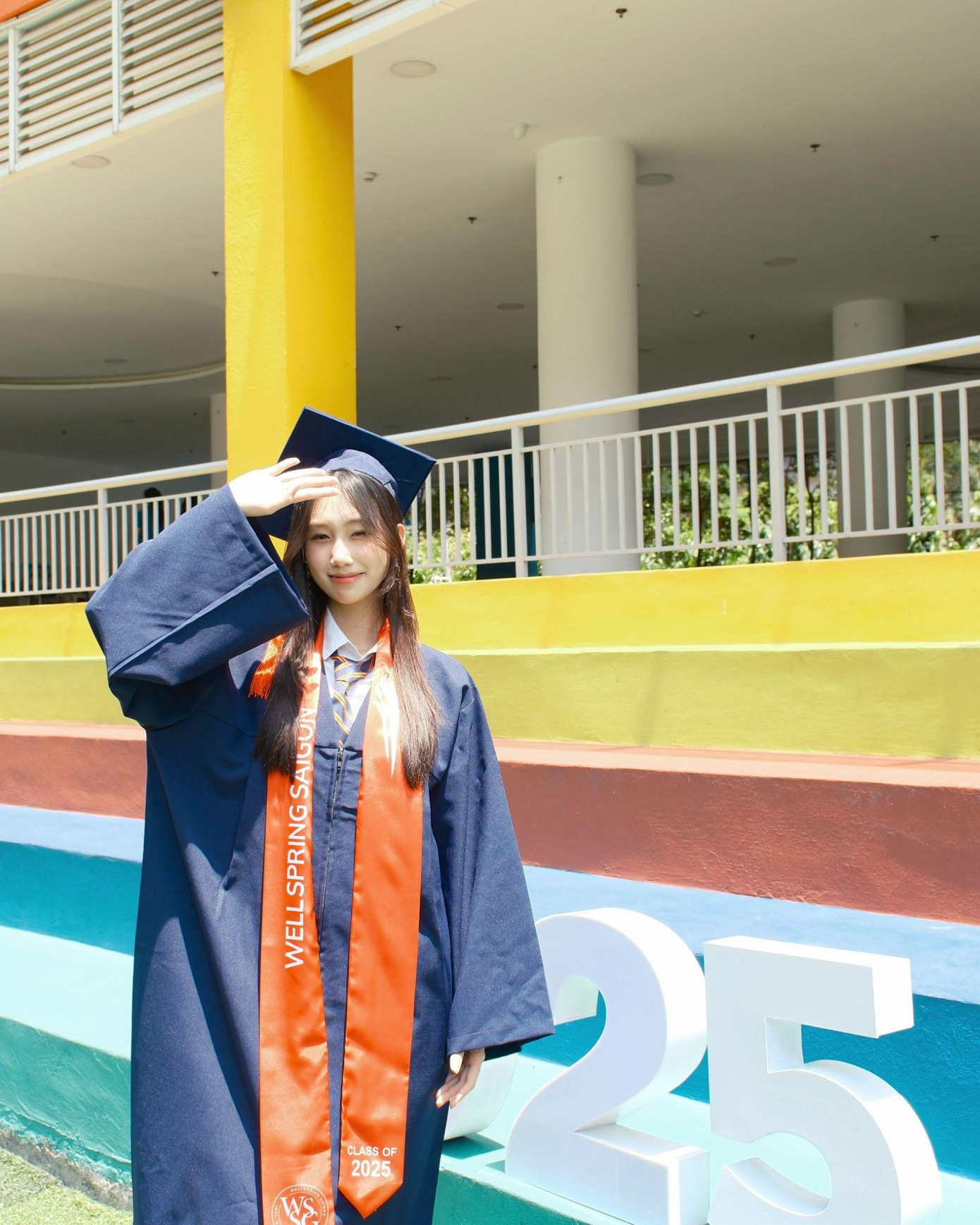 Trần Ánh Hằng, học sinh trường Wellspring Saigon, trúng tuyển vào Đại học New York (NYU).