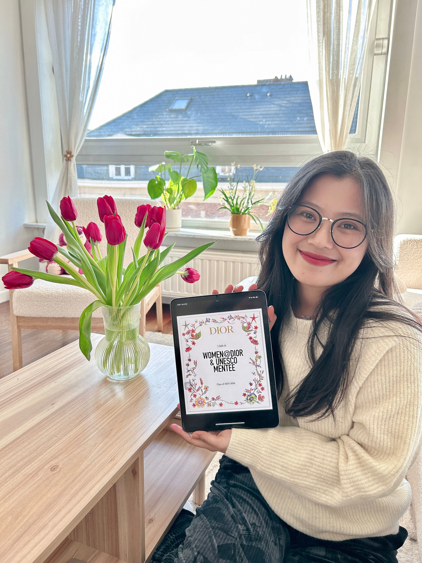 Ngân nhận lời mời từ chương trình Dior &amp; UNESCO Mentorship.