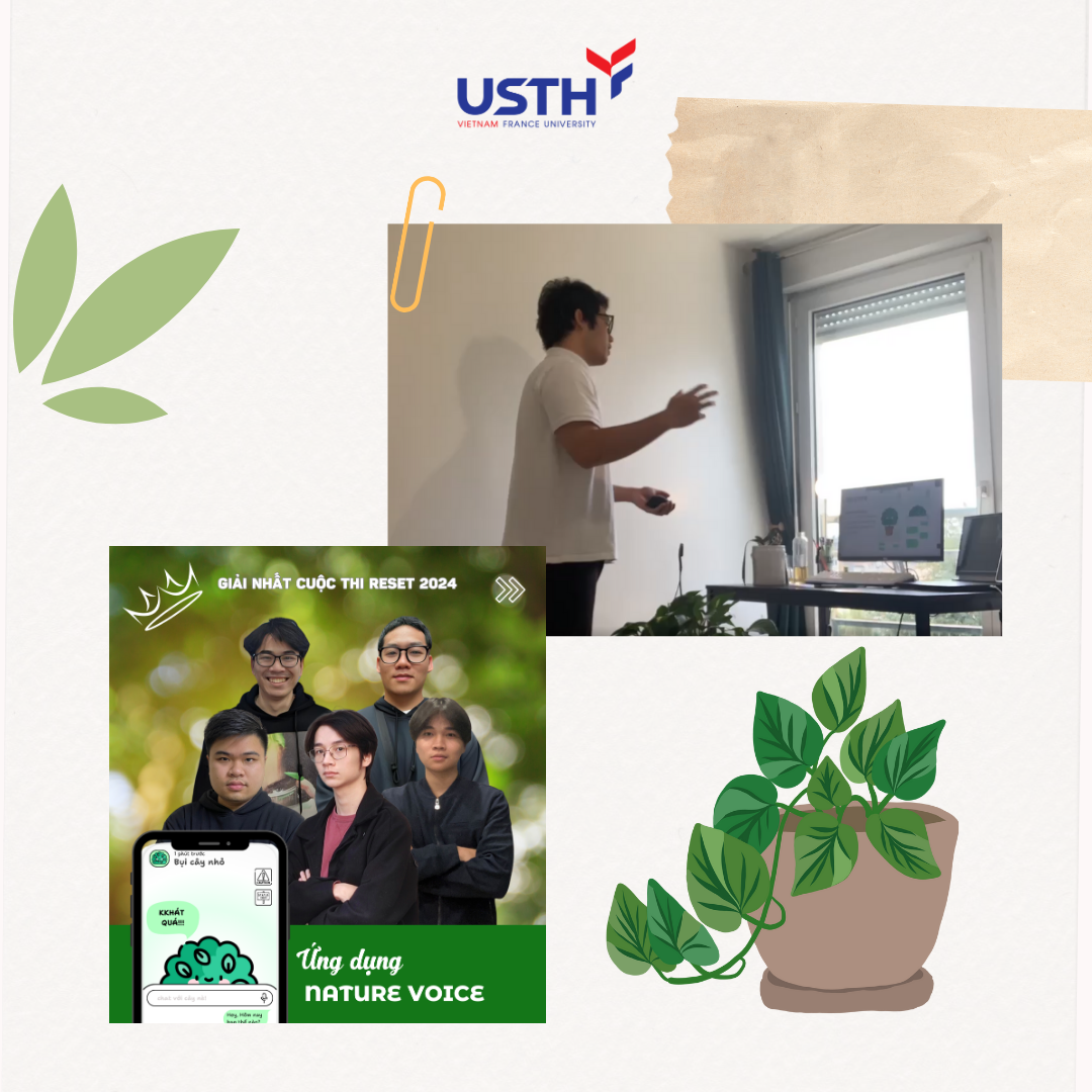 Phú tham gia các sân chơi trí tuệ tại USTH dù đang học tập tại Pháp. Phú tham gia các sân chơi trí tuệ tại USTH dù đang học tập tại Pháp.