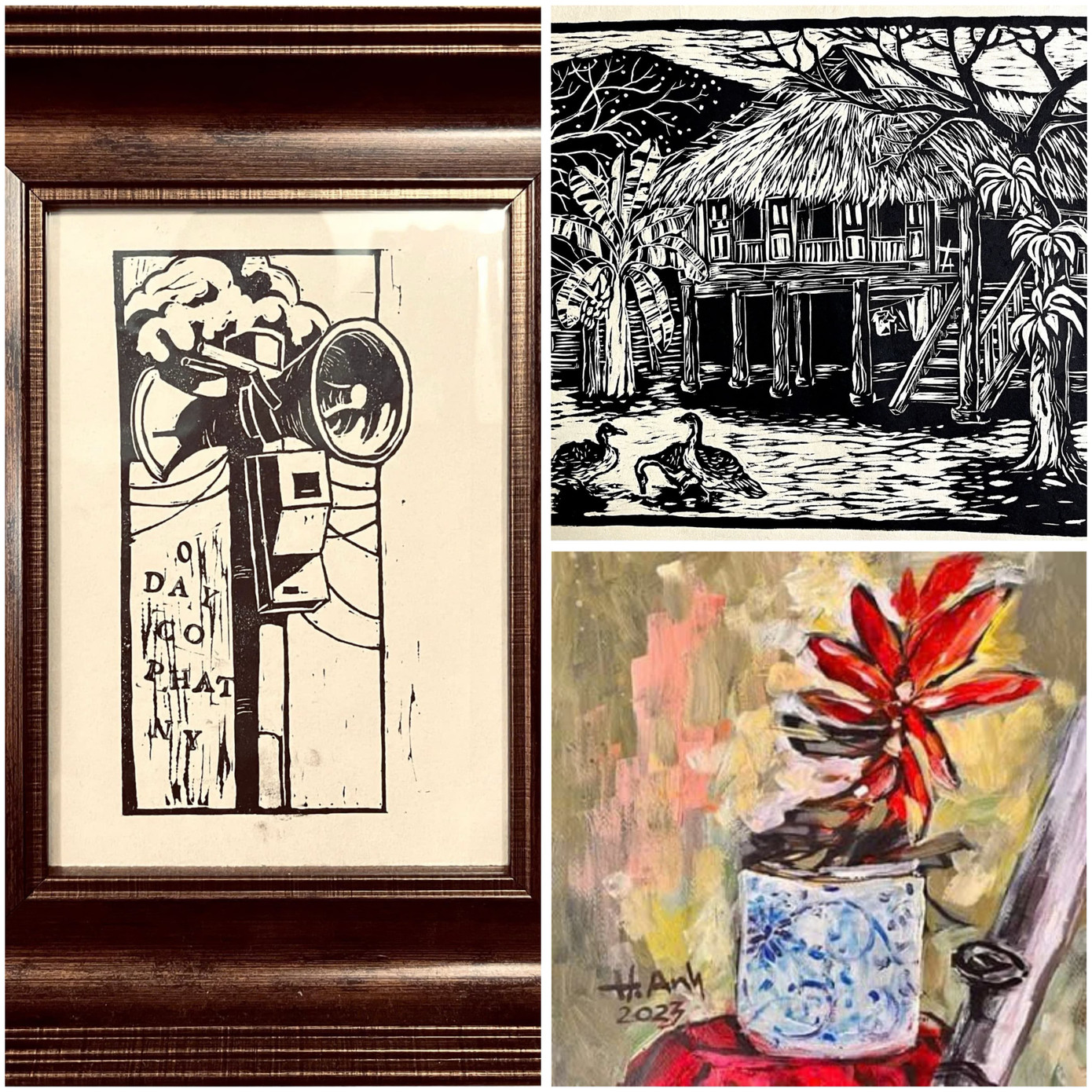 Một số tác phẩm của Hồng Anh.