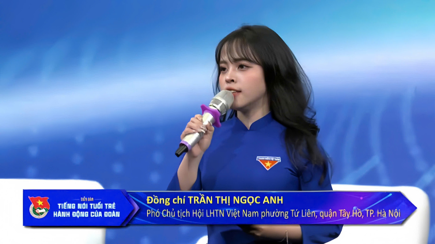 Ngọc Anh tham gia hiến kế tại Diễn đàn “Tiếng nói tuổi trẻ - Hành động của Đoàn” năm 2025 do Trung ương Đoàn tổ chức. Ngọc Anh tham gia hiến kế tại Diễn đàn “Tiếng nói tuổi trẻ - Hành động của Đoàn” năm 2025 do Trung ương Đoàn tổ chức.