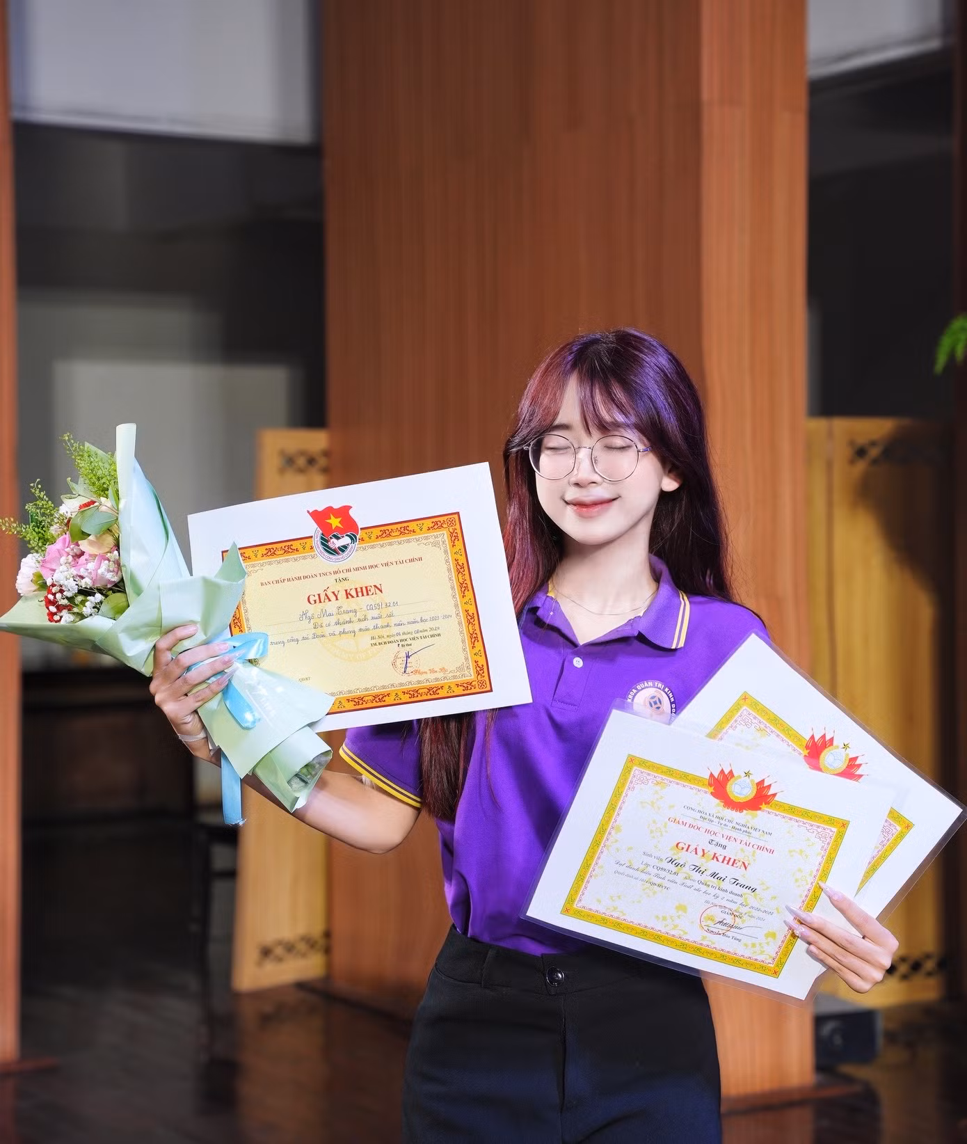 Ngô Mai Trang (2003), sinh viên năm cuối ngành Marketing Học viện Tài chính.