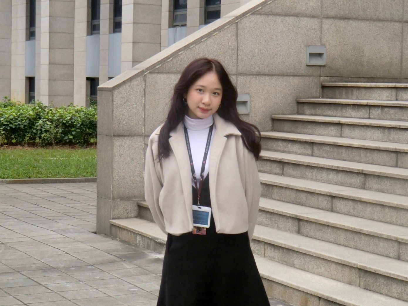 Anh Châu tham dự sự kiện DAV’s Leaders tổ chức tại Hội trường Bộ Ngoại giao.