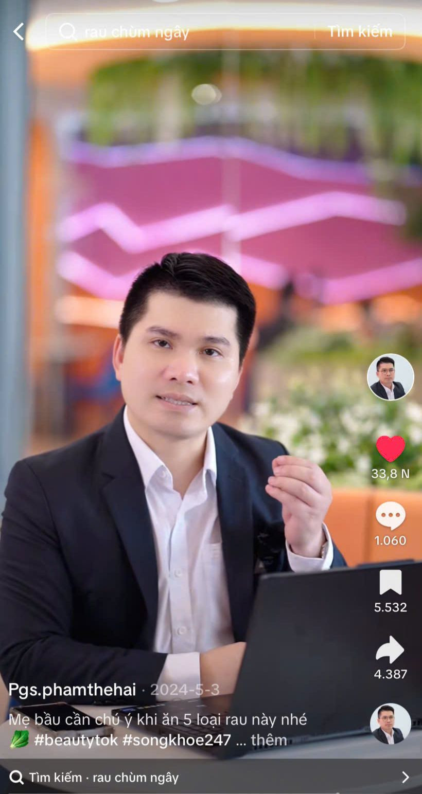 Hình ảnh kênh TikTok của thầy Phạm Thế Hải.