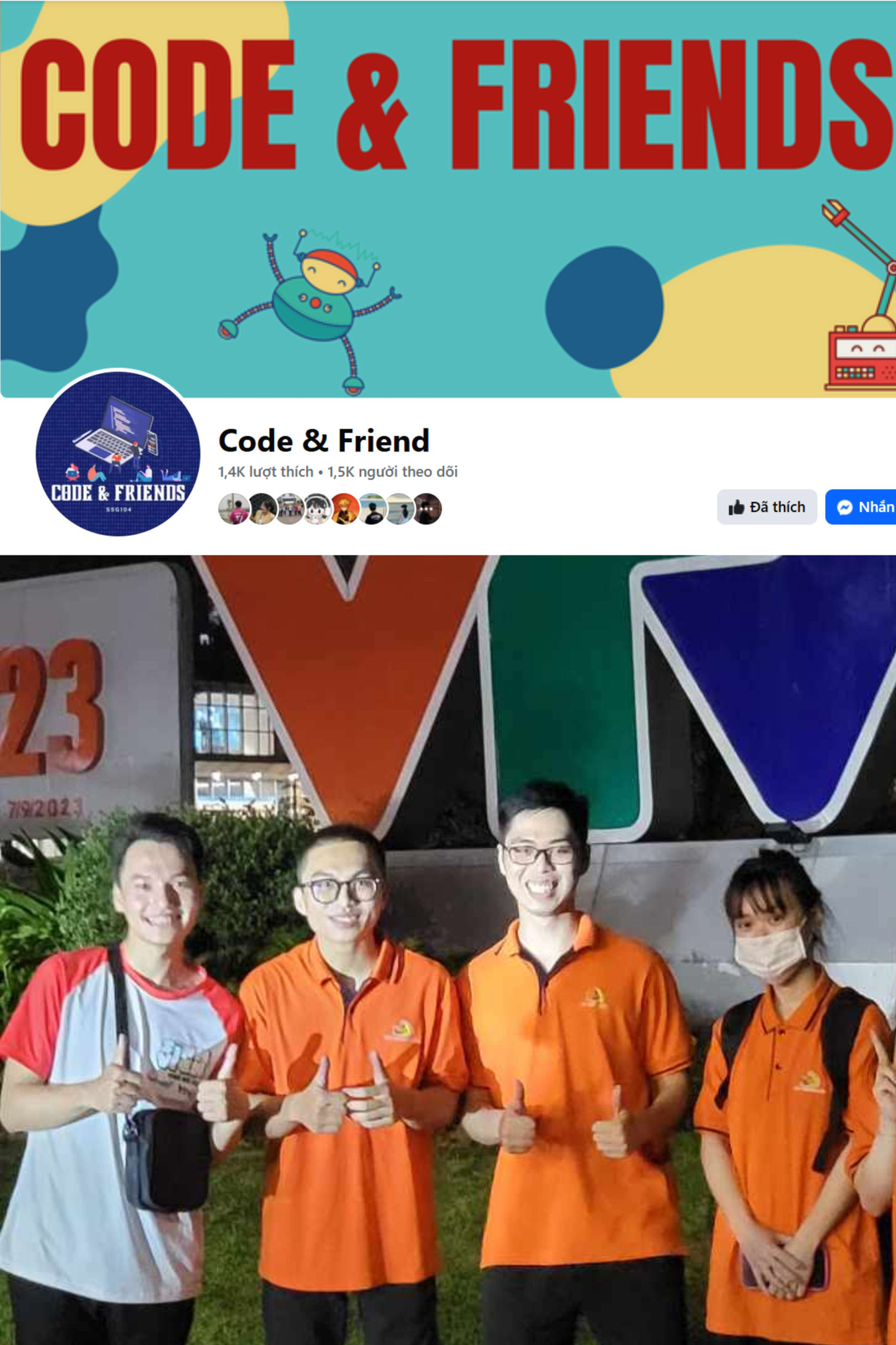 Khôi cùng các bạn trong dự án hỗ trợ sinh viên lập trình. Khôi cùng các bạn trong dự án hỗ trợ sinh viên lập trình.