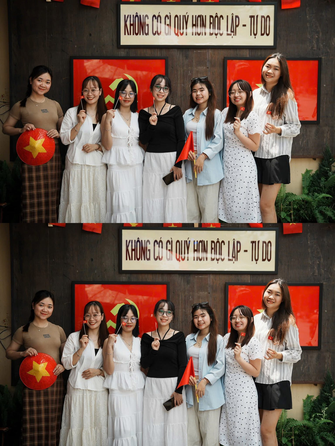 Bạn trẻ lưu giữ kỷ niệm qua những bức ảnh. (Ảnh: La Hué) Bạn trẻ lưu giữ kỷ niệm qua những bức ảnh. (Ảnh: La Hué)