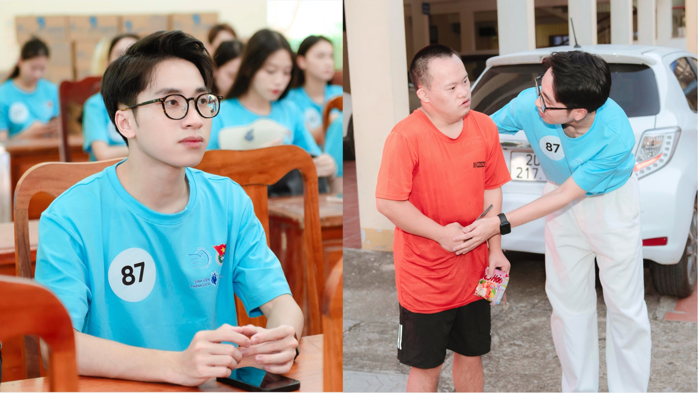 Mỗi nơi Nam đi qua đều mong muốn để lại dấu ấn bằng tình yêu thương và sự sẻ chia dành cho các em nhỏ.